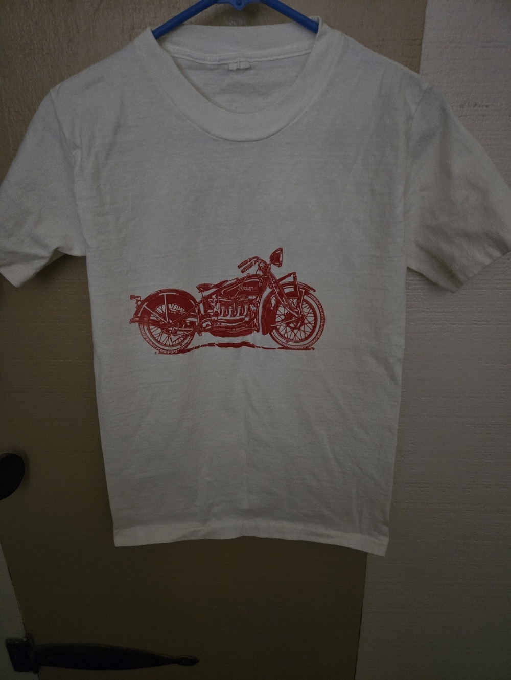 Classic White Motorcycle Graphic Tee
